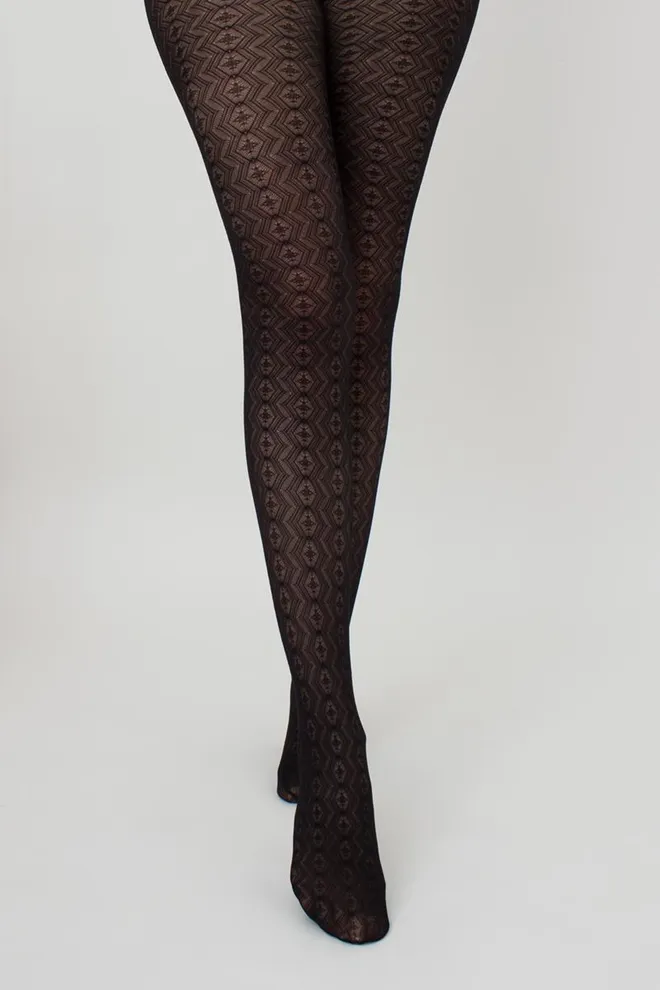 Колготки з ажурним малюнком Tissue 20 den model 3 Giulia (nero)
