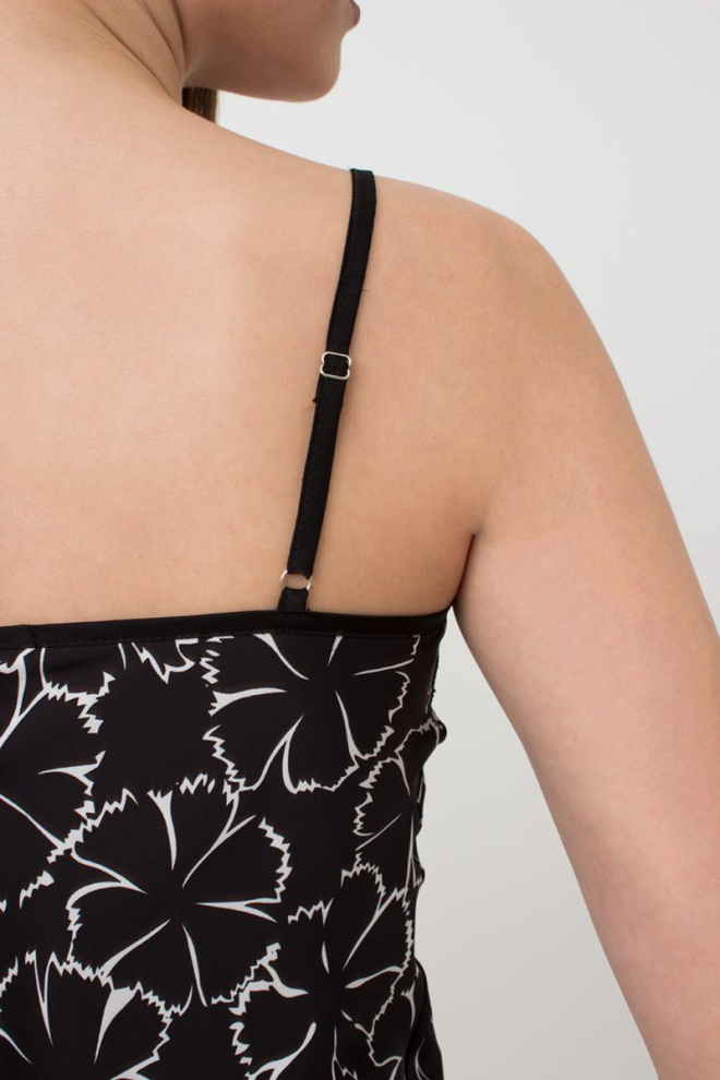 Піжама жіноча з шортами Tiziana 6032/051 Giulia (black/white clove)