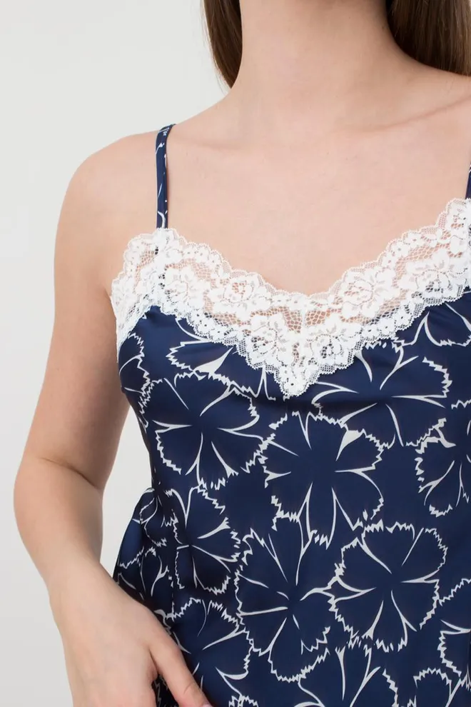 Пижама женская с шортами Tiziana 6032/051 Giulia (navy/white clove)