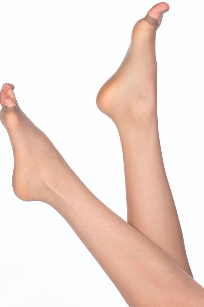 Класичні колготки з відкритим носком Toe 15 den Giulia (glace)