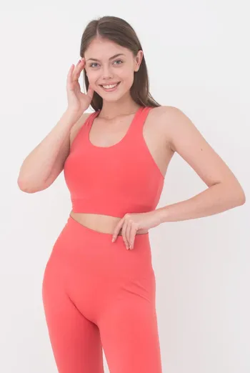 Спортивный бесшовный топ Top energy Giulia (burnt coral) Спортивный бесшовный топ Top energy Giulia (burnt coral)