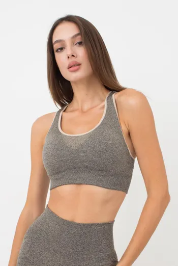 Безшовний топ на широких бретелях Top Energy Melange Giulia (naturale) Безшовний топ на широких бретелях Top Energy Melange Giulia (naturale)