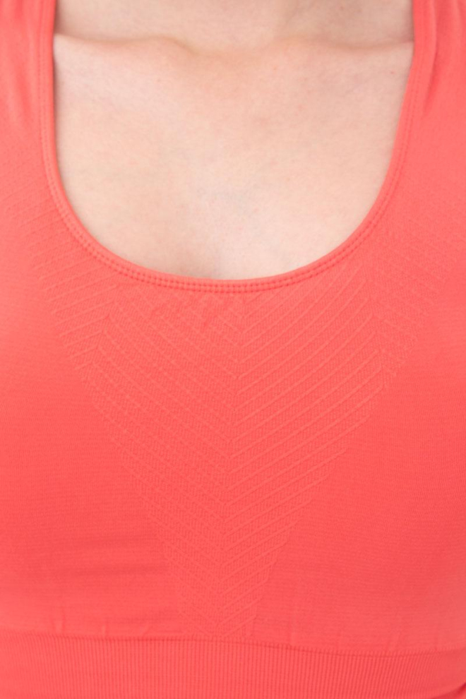 Спортивний безшовний топ Top energy Giulia (burnt coral)