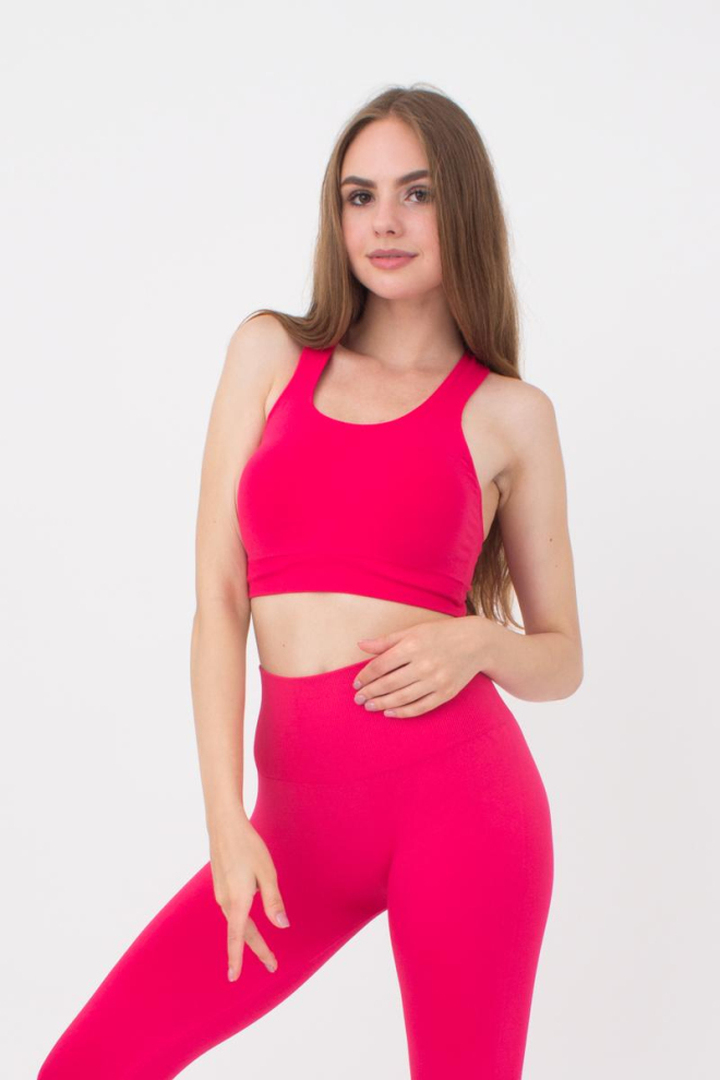 Спортивний безшовний топ Top energy Giulia (raspberry sorbet)