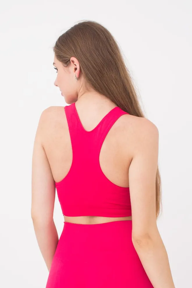 Спортивный бесшовный топ Top energy Giulia (raspberry sorbet)