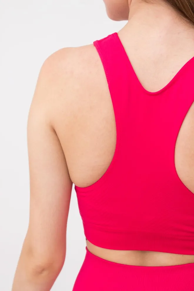 Спортивный бесшовный топ Top energy Giulia (raspberry sorbet)