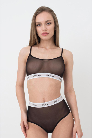 Прозрачный топ в сетку на широкой резинке Top Net 4101/40 Giulia (black) Прозрачный топ в сетку на широкой резинке Top Net 4101/40 Giulia (black)