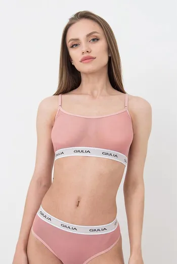 Прозорий топ у сітку на широкій резинці Top Net 4101/40 Giulia(powder) Прозорий топ у сітку на широкій резинці Top Net 4101/40 Giulia(powder)