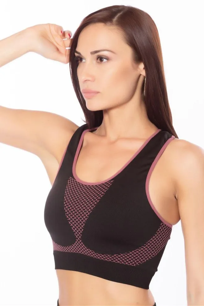 Спортивний безшовний топ Top sport cell Giulia (flamenco)