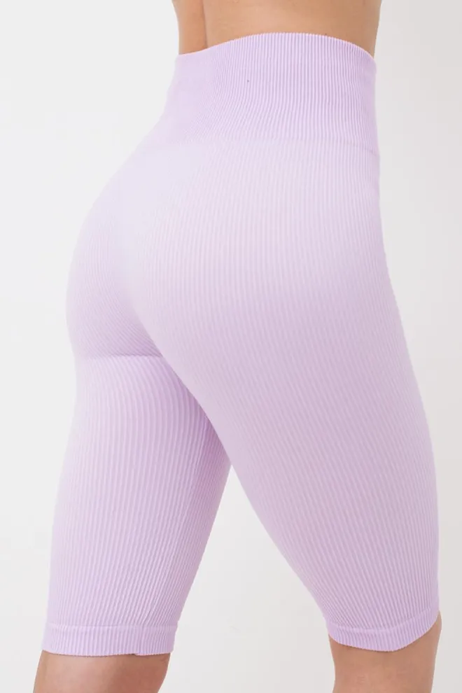 Велосипедки жіночі в рубчик Tracks rib Giulia (orchid bloom), фіолетовий