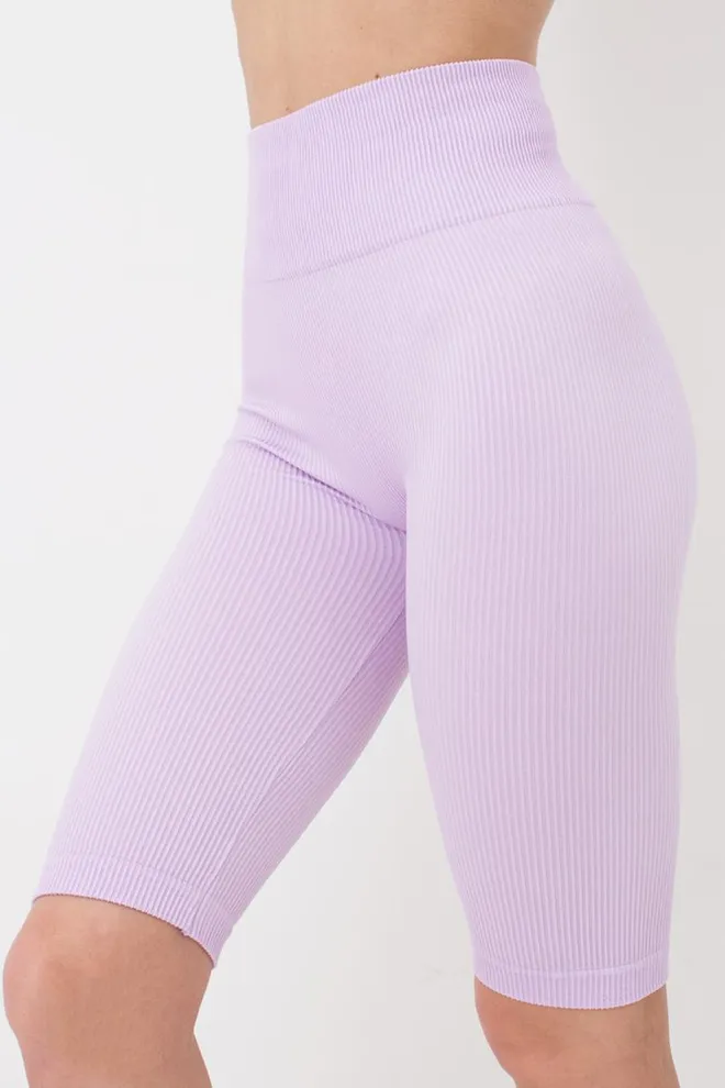 Велосипедки жіночі в рубчик Tracks rib Giulia (orchid bloom), фіолетовий