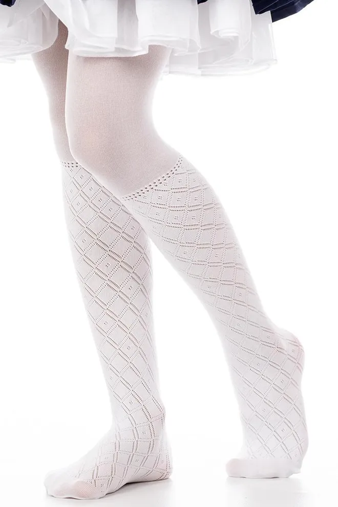 Дитячі колготки з імітацією гольф Traisy 80 den model 4 Giulia (bianco)