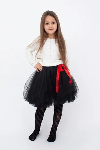 Детские колготки с узором Traisy 80 den model 3 Giulia (nero), черный Детские колготки с узором Traisy 80 den model 3 Giulia (nero), черный