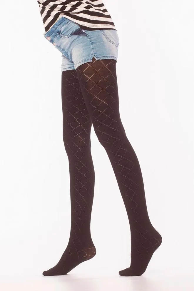 Детские колготки с ажурным рисунком Trixie model 1 Giulia (nero)