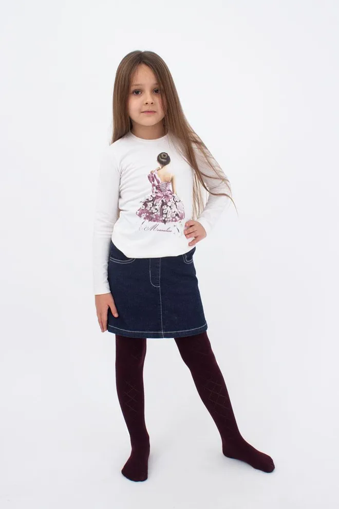 Детские колготки с ажурным рисунком Trixie model 1 Giulia (marsala)