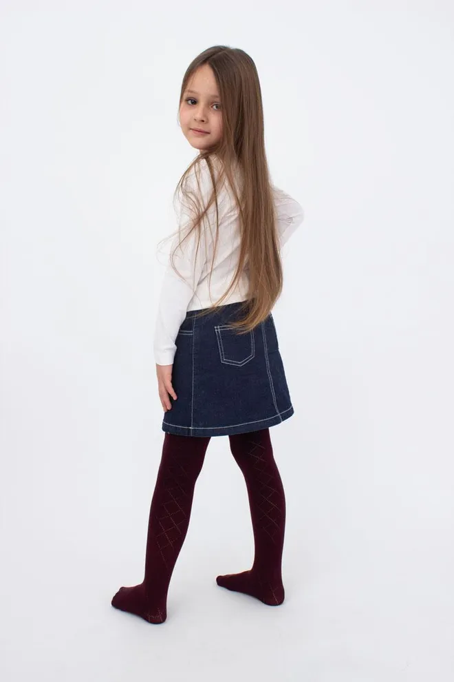 Детские колготки с ажурным рисунком Trixie model 1 Giulia (marsala)