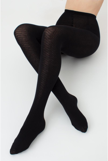 Колготки теплі з візерунком Twill 180 den model 2 Giulia (black) Колготки теплі з візерунком Twill 180 den model 2 Giulia (black)
