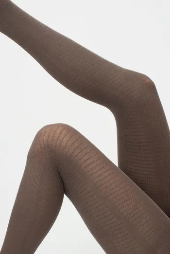 Колготки теплые с узором Twill 180 den model 2 Giulia (haze)