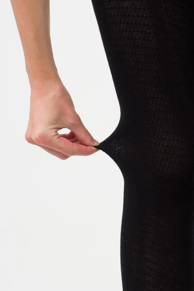 Колготки теплые с узором Twill 180 den model 2 Giulia (black)