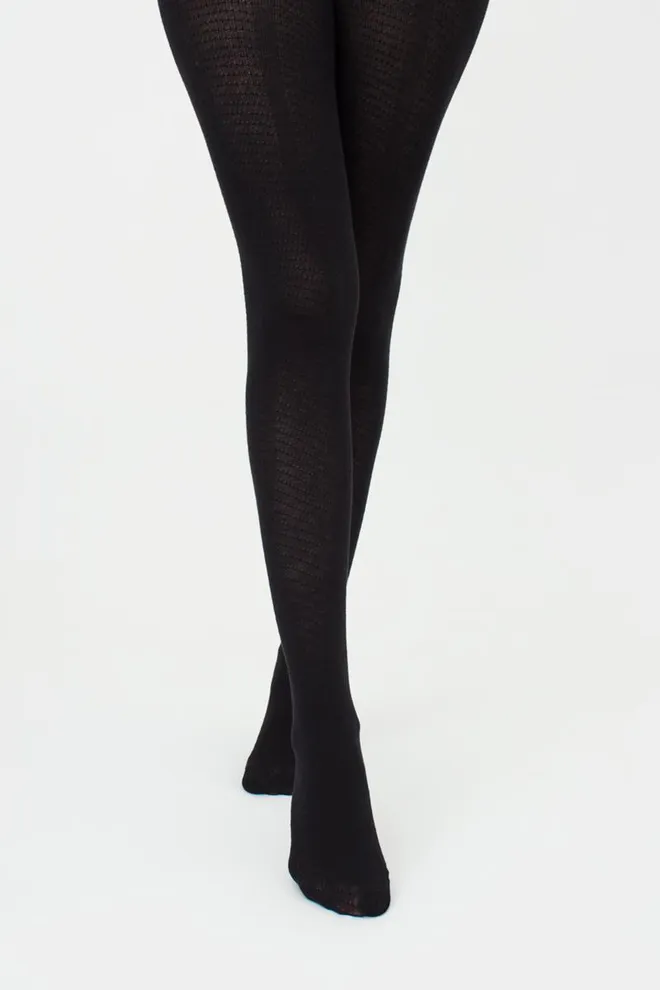 Колготки теплые с узором Twill 180 den model 2 Giulia (black)