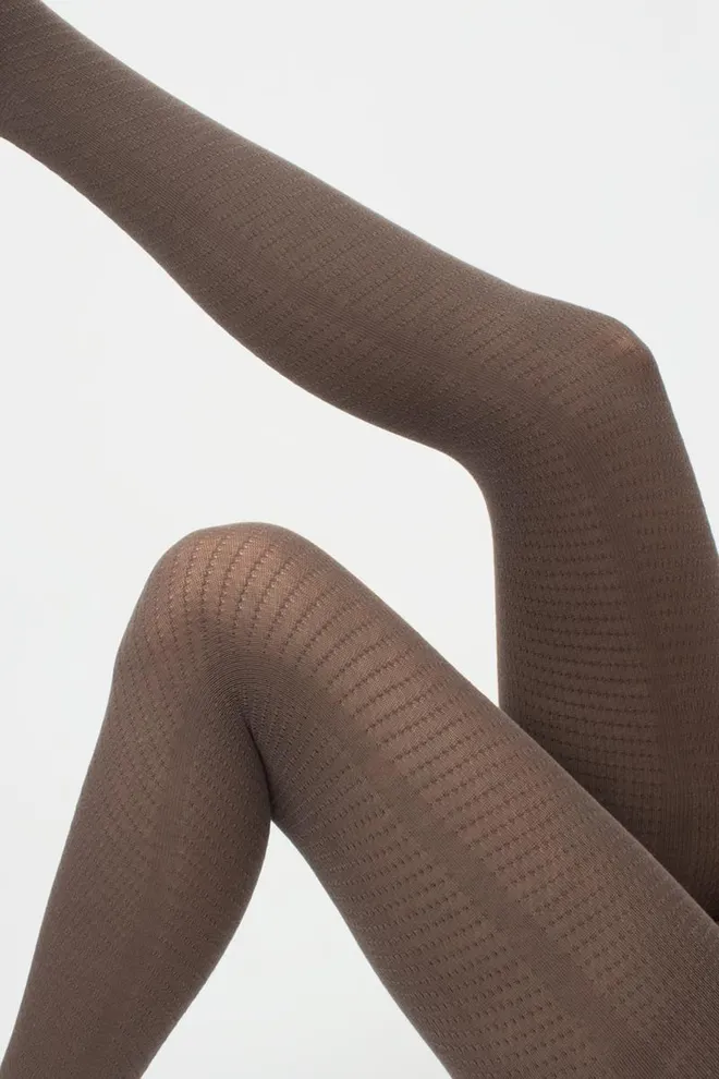 Колготки теплые с узором Twill 180 den model 2 Giulia (haze)