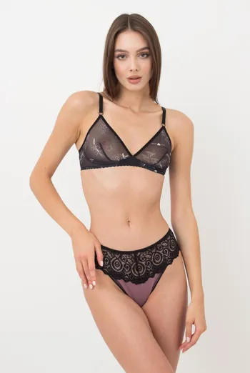 Бюстгальтер Tatoo 1605/04 Giulia (black tattoo), чорний Бюстгальтер Tatoo 1605/04 Giulia (black tattoo), чорний