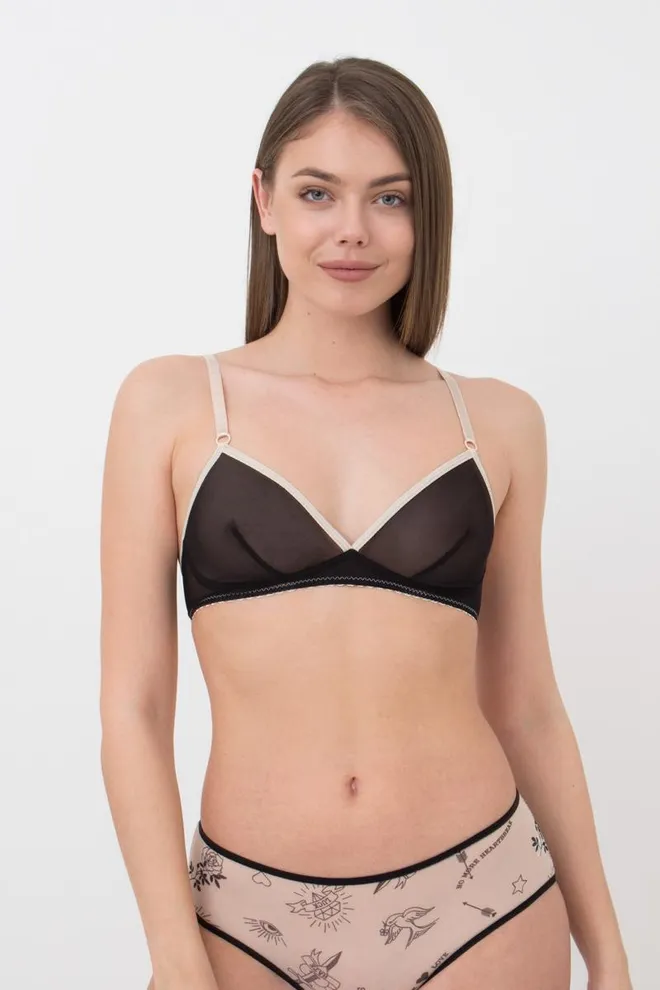 Бюстгальтер Tatoo 1605/04 Giulia (black), чорний