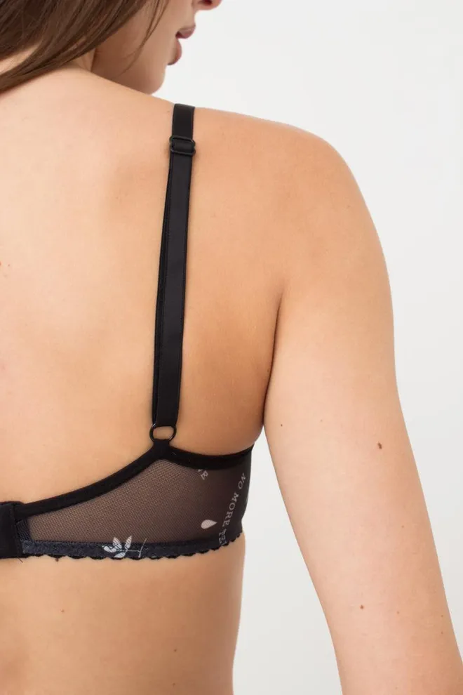 Бюстгальтер Tatoo 1605/04 Giulia (black tattoo), чорний
