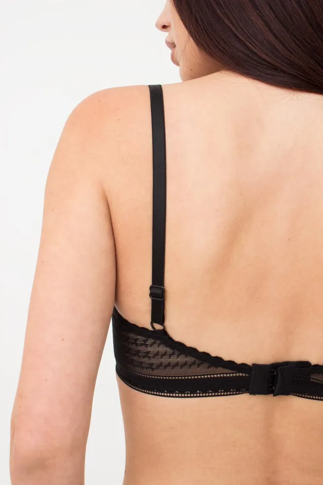 Кружевной бюстгалтер на косточках Teresa 1610/04 TM Giulia (black)