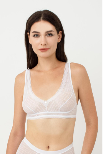 Мереживний бюстгальтер бралет Teresa 1613/31 TM Giulia (white), білий Мереживний бюстгальтер бралет Teresa 1613/31 TM Giulia (white), білий
