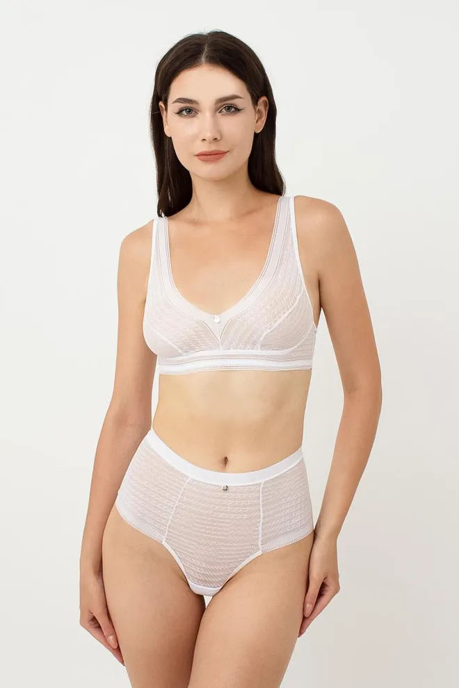 Кружевной бюстгалтер браллет Teresa 1613/31 TM Giulia (white), белый