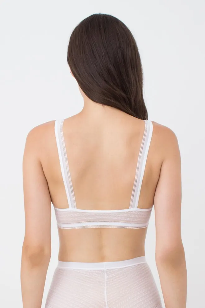 Кружевной бюстгалтер браллет Teresa 1613/31 TM Giulia (white), белый