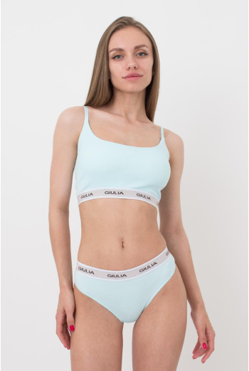 Топ хлопковый в рубчик Top rib classic 4101/60 Giulia (blue) Топ хлопковый в рубчик Top rib classic 4101/60 Giulia (blue)