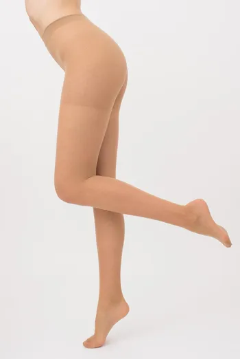 Колготки зі швом в горох Virginia 20 den model 1 Giulia (daino)