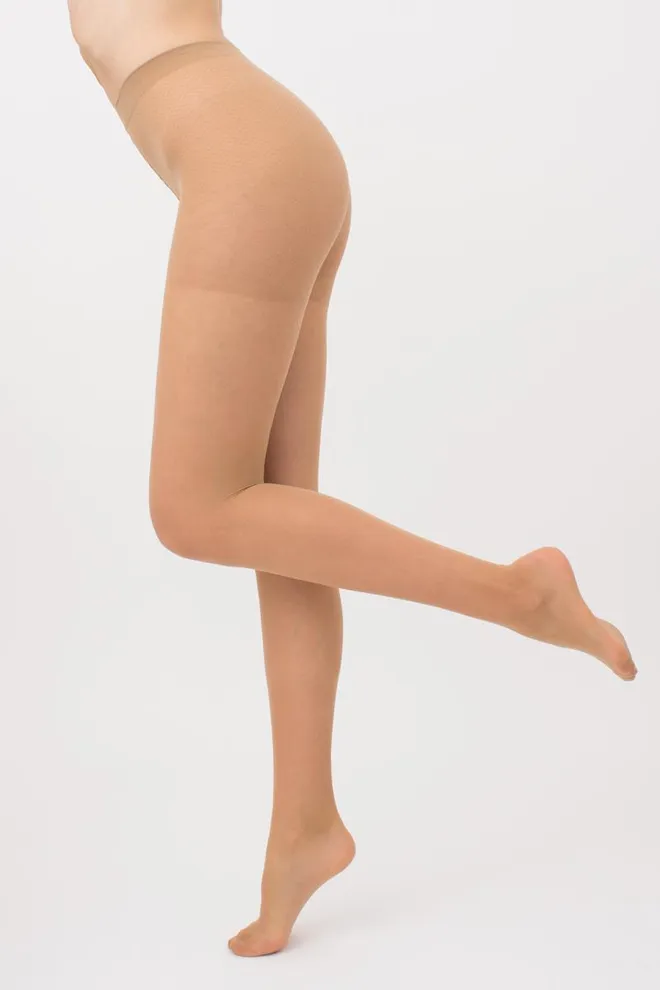 Колготки зі швом в горох Virginia 20 den model 1 Giulia (daino)