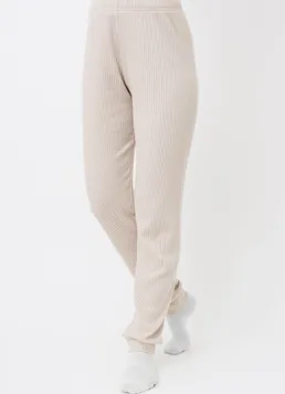 Штаны с манжетами в рубчик WARMLY TOUCH 4308/150 Giulia (light beige), бежевый Штаны с манжетами в рубчик WARMLY TOUCH 4308/150 Giulia (light beige), бежевый