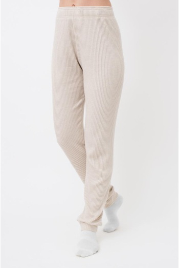 Штани з манжетами в рубчик WARMLY TOUCH 4308/150 Giulia (light beige), бежевий