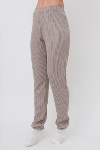 Штани з манжетами в рубчик WARMLY TOUCH 4308/150 Giulia (dark beige), бежевий