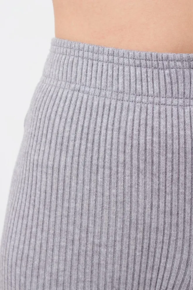 Штани з манжетами в рубчик WARMLY TOUCH 4308/150 Giulia (grey), сірий