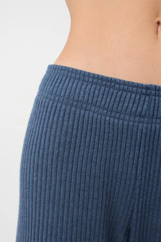 Штани з манжетами в рубчик WARMLY TOUCH 4308/150 Giulia (epruse), синій