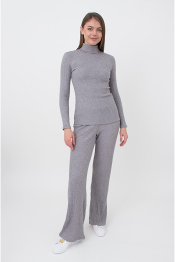Штани кльош в рубчик WARMLY TOUCH 4319/150 Giulia (grey), сірий