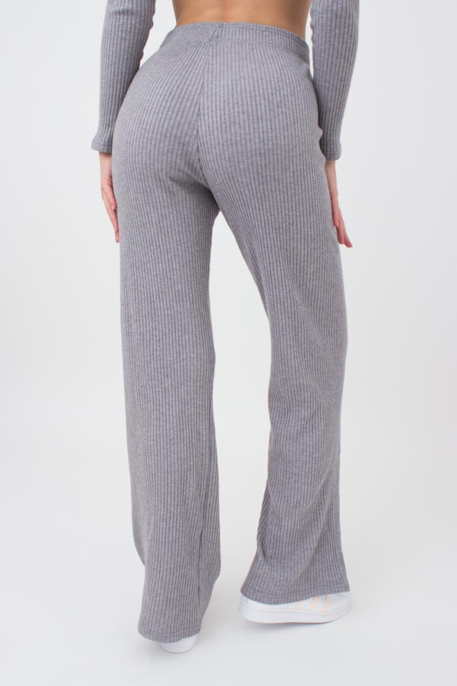 Штани кльош в рубчик WARMLY TOUCH 4319/150 Giulia (grey), сірий