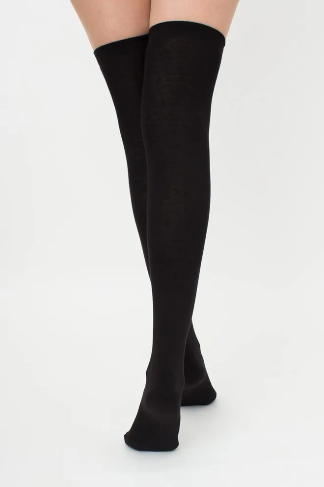 Бавовняні класичні ботфорти WB1 CLASSIC Giulia (black), чорний