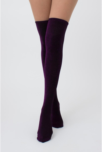 Гольфы ботфорты с люрексом WB1 lurex pa 001 Giulia (black/shiny pink metallic) Гольфы ботфорты с люрексом WB1 lurex pa 001 Giulia (black/shiny pink metallic)