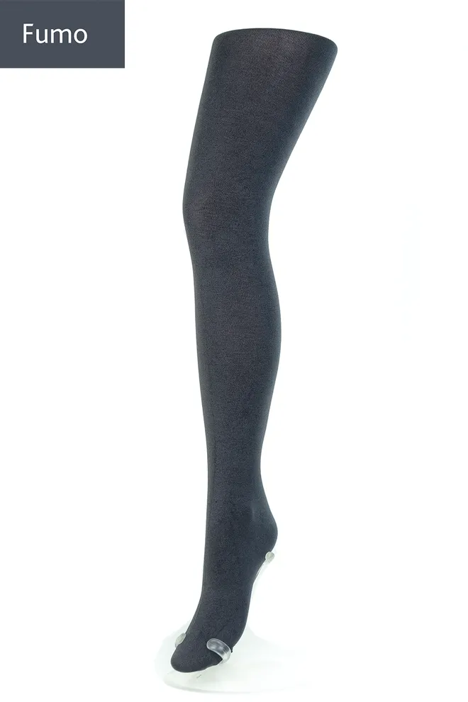 Теплые хлопковые колготки Well cotton 150 den Giulia (fumo)