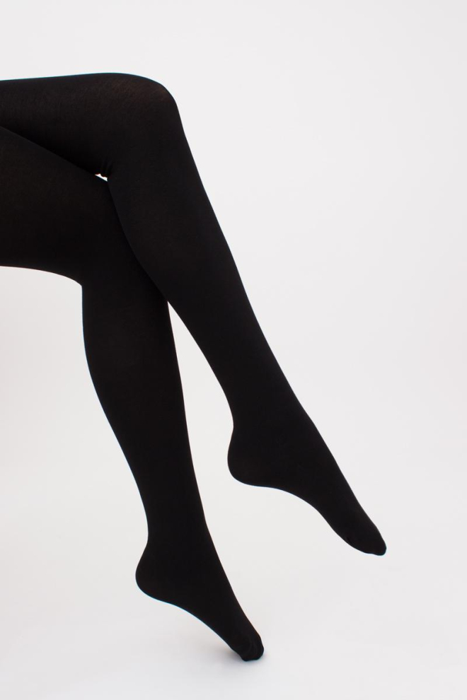 Теплі бавовняні колготки Well cotton 150 den Giulia (nero)