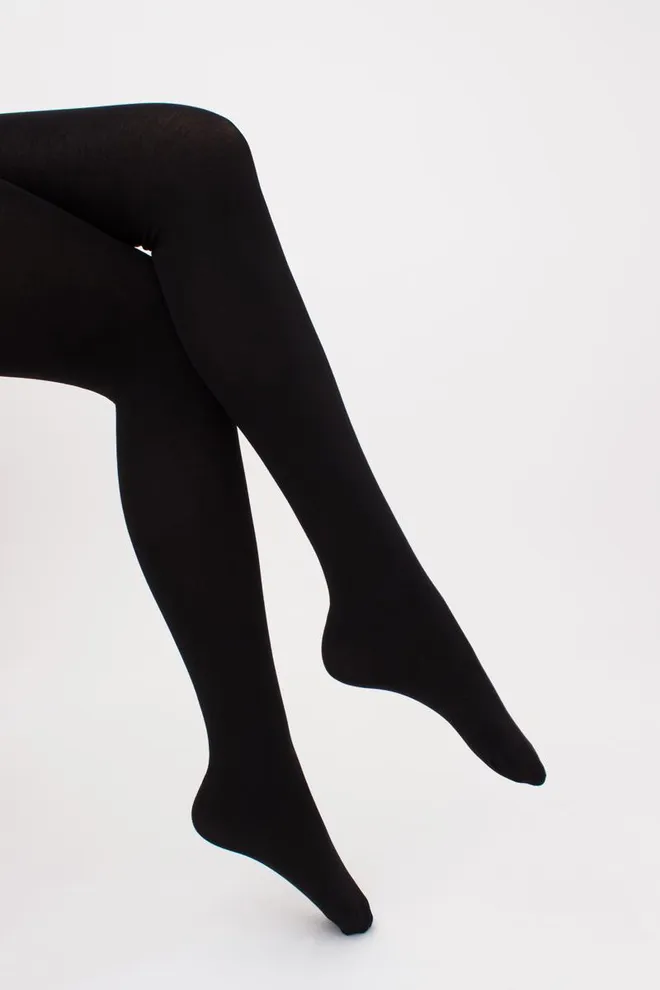 Теплые хлопковые колготки Well cotton 150 den Giulia (nero)