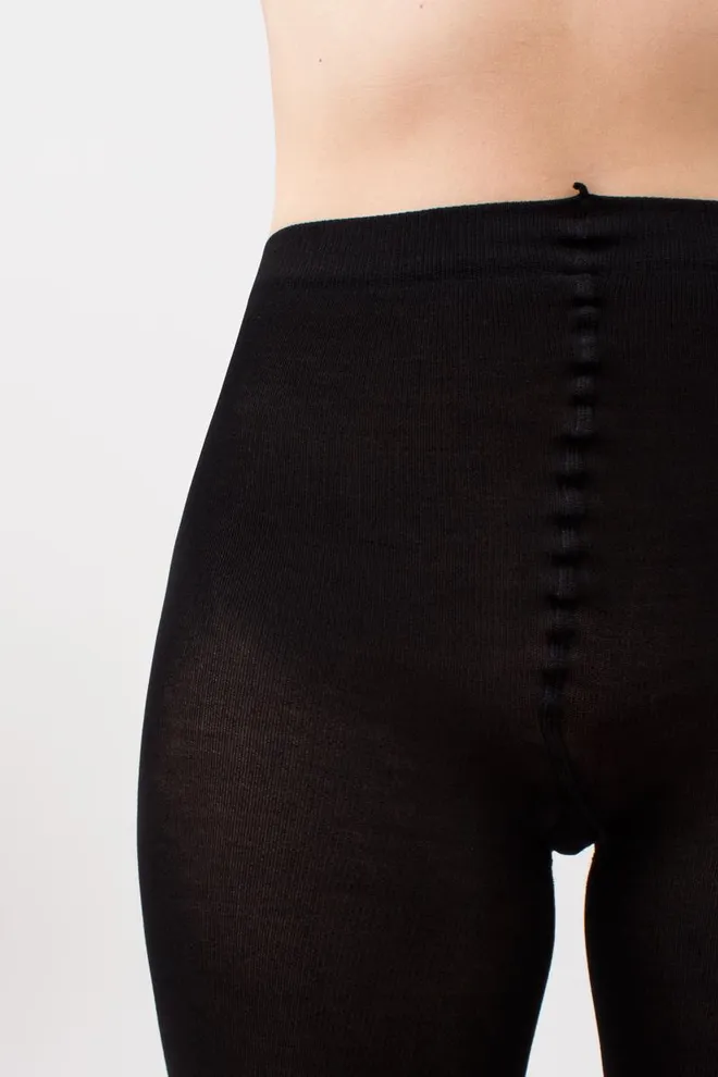 Теплые хлопковые колготки Well cotton 150 den Giulia (nero)