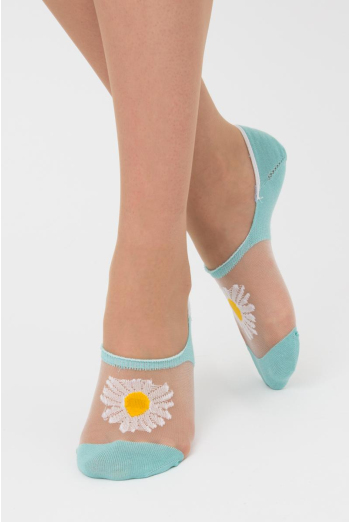 Шкарпетки слідки жіночі Wf1 cristal 002 Giulia (pastel turquoise)