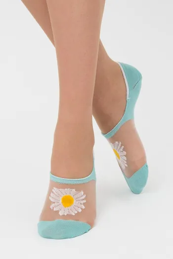 Носки следки женские Wf1 cristal 002 Giulia (pastel turquoise)